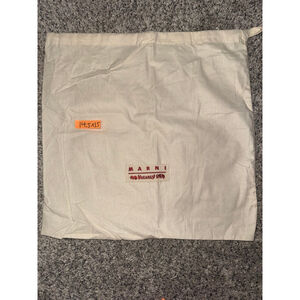 Women's Marni No Vacancy Inn Beige Red Canvas dust Bag One Size​